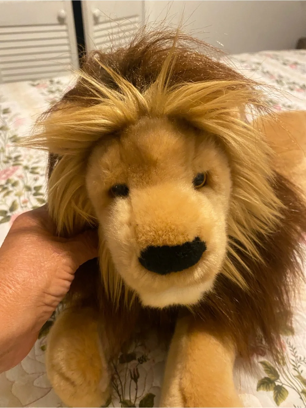 Plush Lion Douglas -The Cuddle Toy Brown and Golden Mane